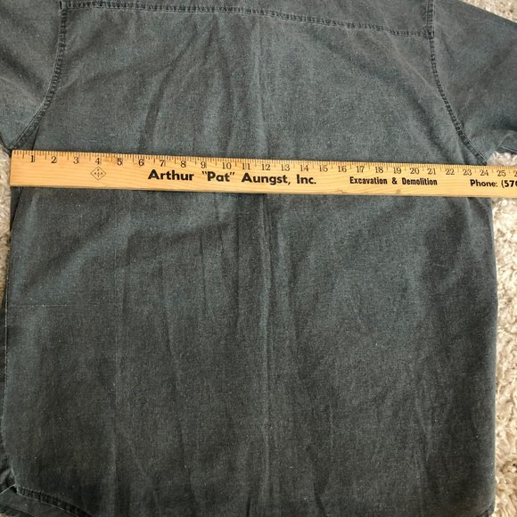 Hemingway Traders SS Sz Large Button Up Workmen's Shirt - Picture 6 of 7